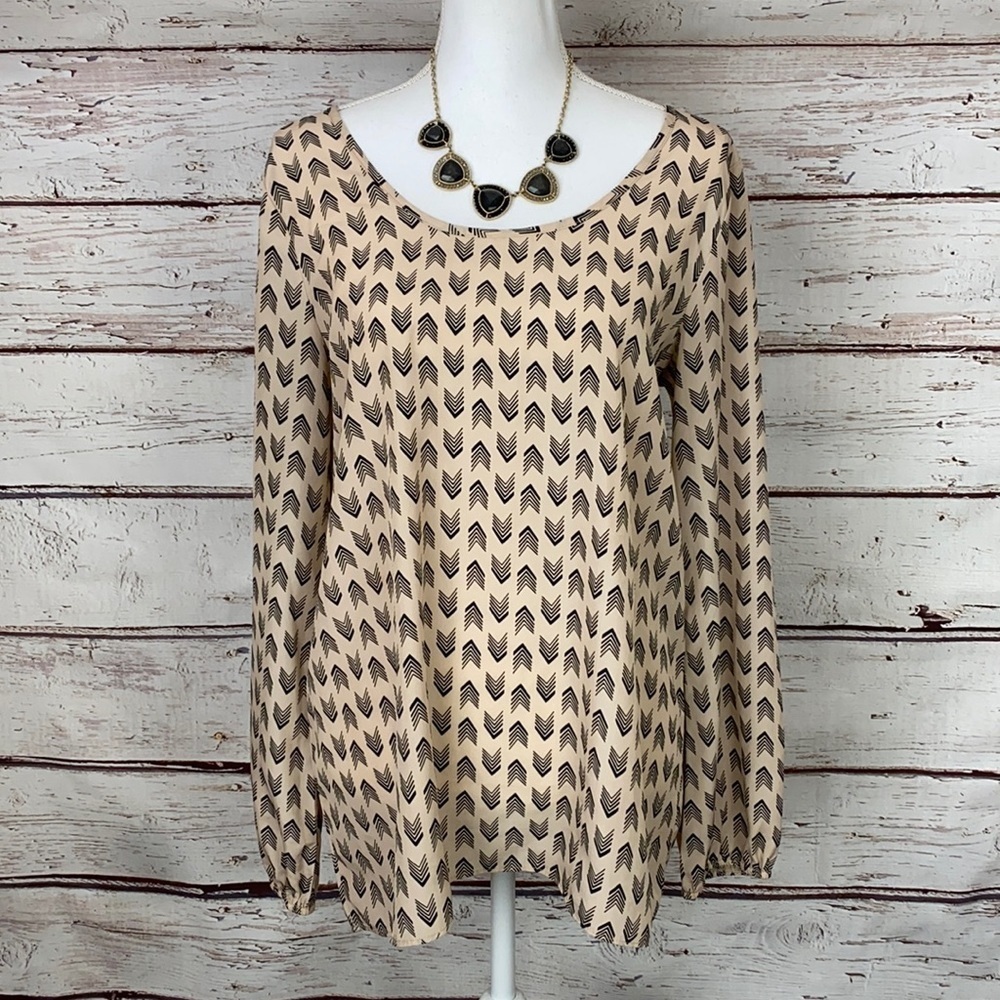 Maurices Long Sleeve Boho Blouse Medium